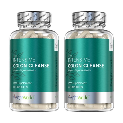 Colon Cleanse - 2x60 Kapsler - Intensive Colon Cleanse - Colon Cleanse Pills - Colon Cleanse Piller - Piller Mod Luft i Maven - Colon Cleanse Detox