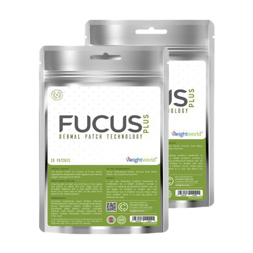 Fucus Slankeplaster - 60 Plaster - Spar 10 % - Indeholder Fucus Vesiculosus - Behagelig & Diskret At Bære - Med Grøn Te, Guarana & Garcinia Cambogia