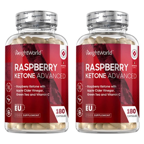 Raspberry Ketone Plus - Powerful Blend of Superfoods - 90 Three-A-Day Capsules for 1 Month Supply - 2 Pack