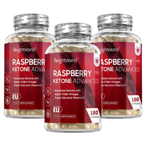 Raspberry Ketone Plus - Powerful Blend of Superfoods - 90 Three-A-Day Capsules for 1 Month Supply - 3 Pack